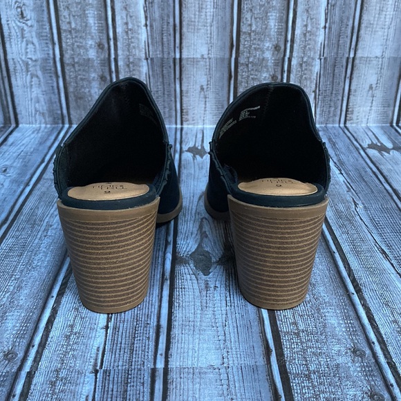 NWOT Time & Tru Black Memory Foam Backless Clog Heels Size 9 - Picture 6 of 12